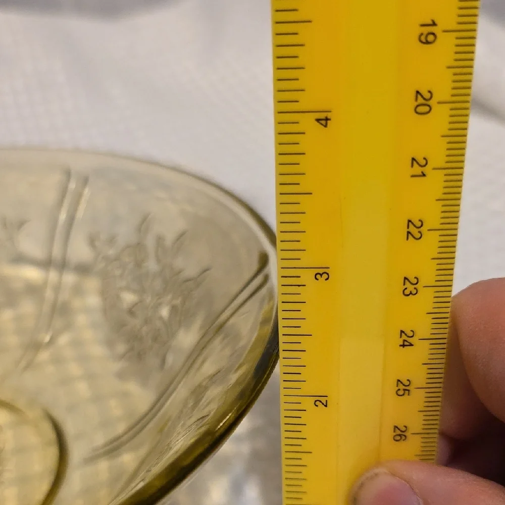Vintage Floral Glass Bowl